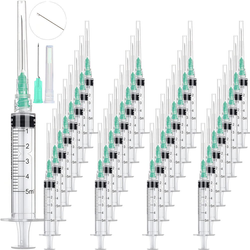 Pet Supplies Outlet - 50 Pieces of 5ml Luer-Lock Syringes,