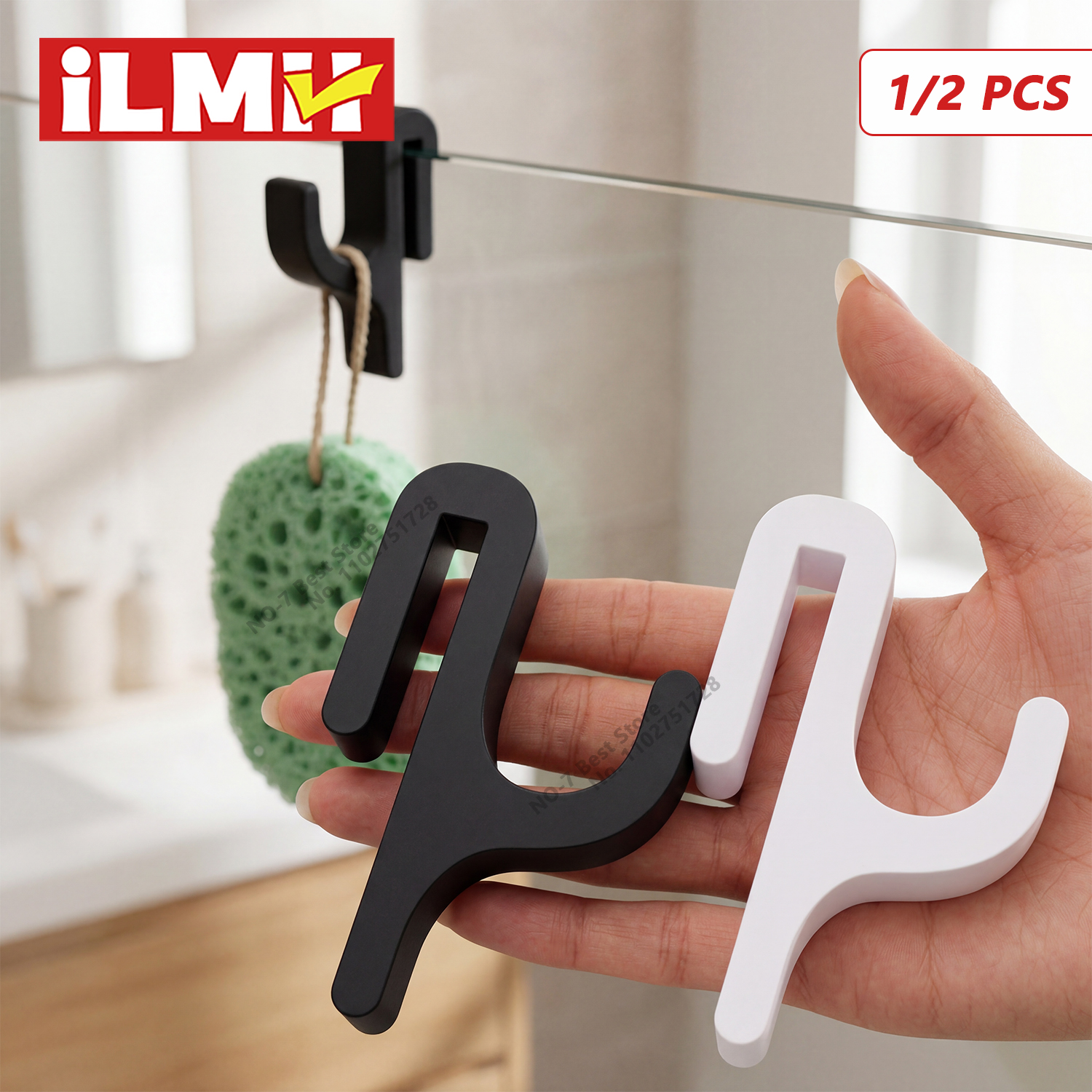 Pet Supplies Outlet - 3D Shower Door Towel Hook for
