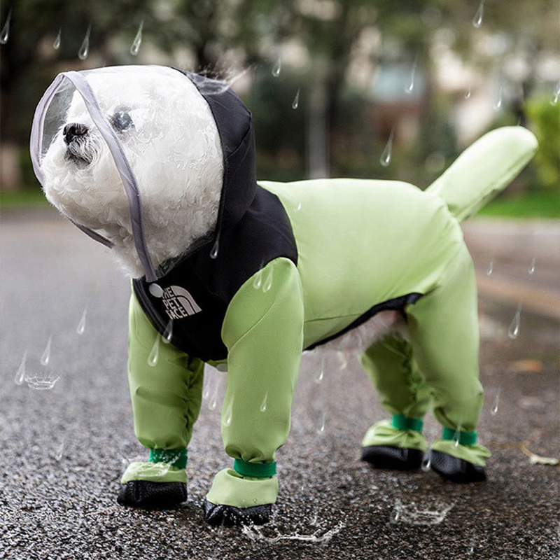 Pet Hooded Raincoat Clashing C – обзор и цена Dog Raincoat