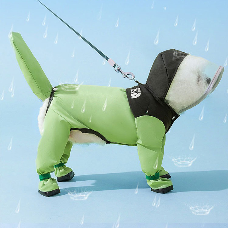 Pet Hooded Raincoat Clashing C – обзор и цена Dog Raincoat