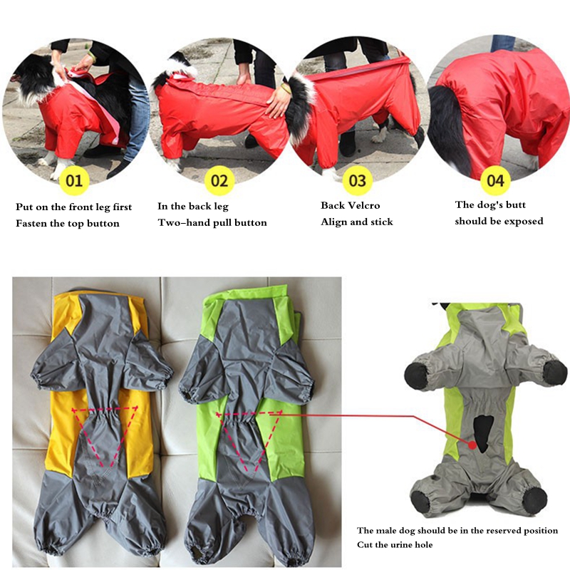 Pet Large Dog Raincoat Outdoor – обзор и цена Dog Raincoat