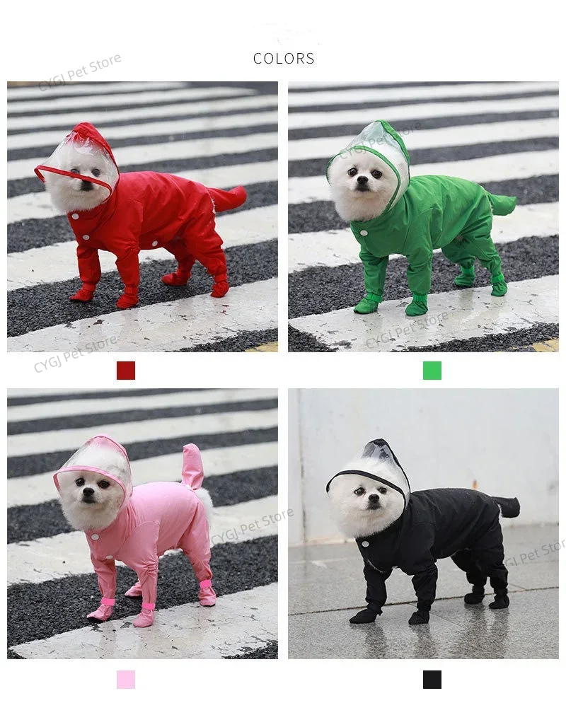 Dog Raincoat Rain Jacket Cute  – обзор и цена Dog Raincoat