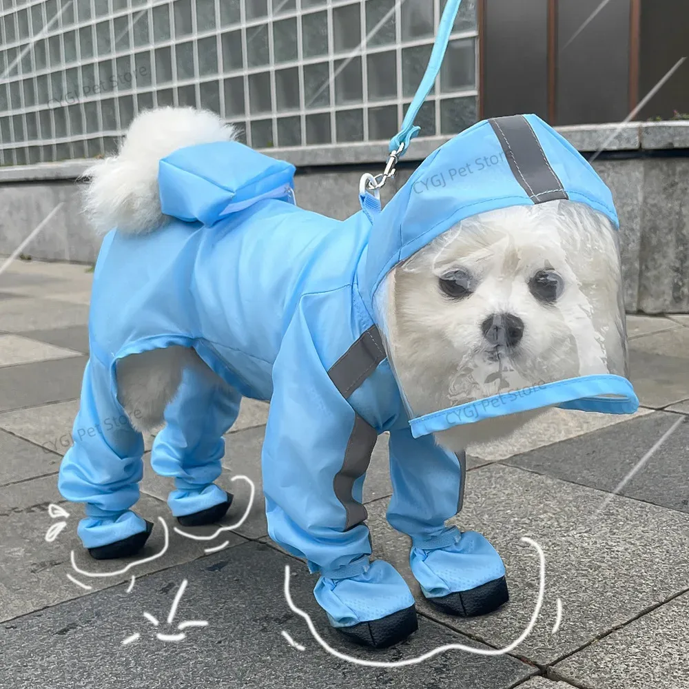 Dog Raincoat Rain Jacket Cute  – обзор и цена Dog Raincoat