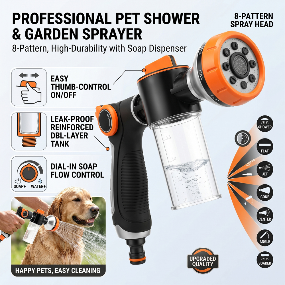 Dog Wash Hose Attachment 8 Pat – обзор и цена Pet Supplies Outlet